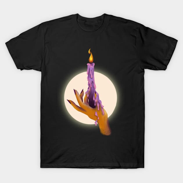 Witching Hour // Hand Dripping Candle T-Shirt by Peggy Dean